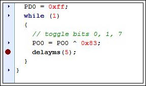 Figure 7. Add breakpoint