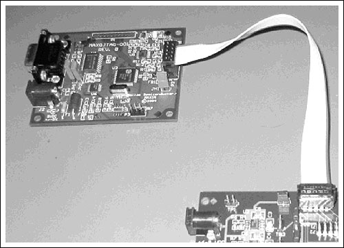 Figure 1. MAXQ serial-JTAG interface board