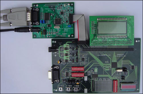 Figure 3. Correct connection of serial cable and JTAG board