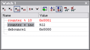 Figure 11. Watch window