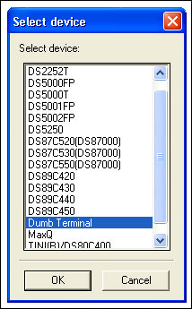 Figure 4. Select device