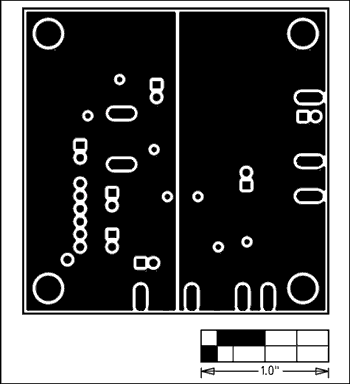 Figure 3. The MAX1169 EV kit uses separate analog and digital grounds.