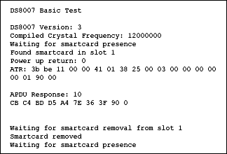 Figure 4. Software output