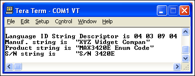 Figure 6. Normal code routine, using Unicode format, you can see the results.