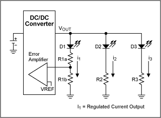 Figure 11. The current matching of the circuit shown in Method C in Figure 3 is improved by increasing R1A. For the selected current, R1B must remain constant. Set R2 and R3 to R1A + R1B.