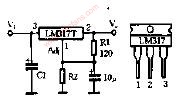 LM317 typical application circuit diagram
