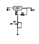 Circuit diagram of stabilized power supply assembled with LM317