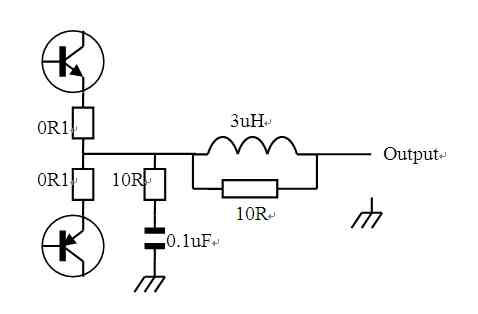 Output matching circuit of professional audio amplifier