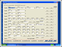 Figure 8. Serializer MAX9257 page parameters after setting all parameters.