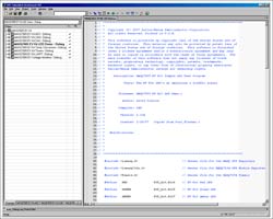 Figure 1. This workspace of MAXQ7665 lists the projects included in the software.