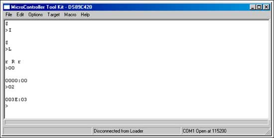 Figure 2. The project options menu allows you to configure the options for each project.