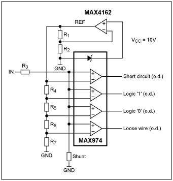 Figure 6. Scheme for measuring four current ranges