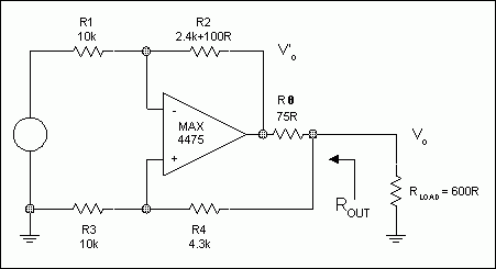 Figure 4. Example 1 (for simplicity, power supply decoupling is not marked)
