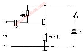Emitter output circuit diagram of simple radio