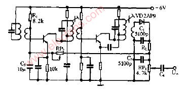 Semiconductor radio detection circuit diagram