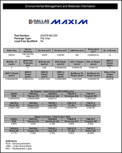 Appendix A. Composition of hazardous substances in DS2761