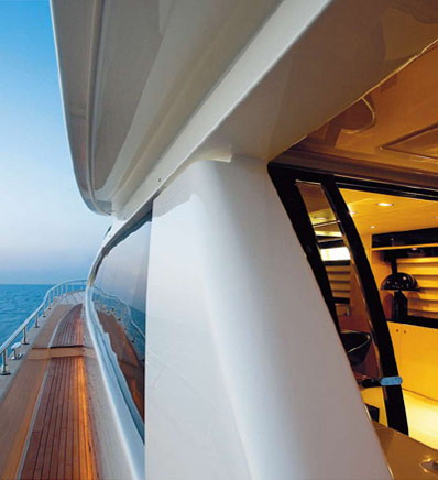 Yacht interior lighting