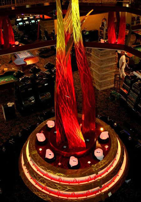 Lighting Sculpture - "Fire Lake" Grand Casino