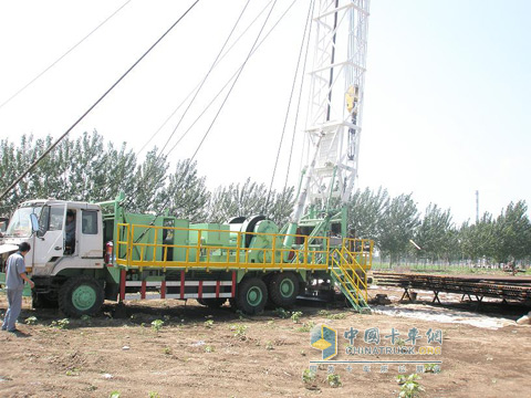 Oilfield excavating equipment equipped with Dongfeng Cummins engine