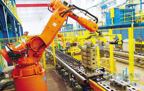 Yuchai robot production line