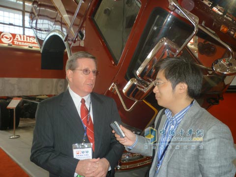 Allisonâ€™s Vice President Hudley Receives Interview with Wu Yongqiang, Editor-in-Chief of China Truck Network