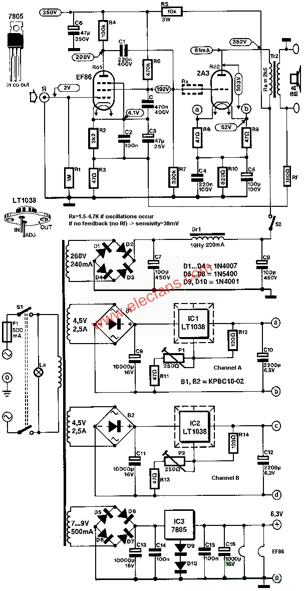 2A3 amplifier circuit diagram (1)
