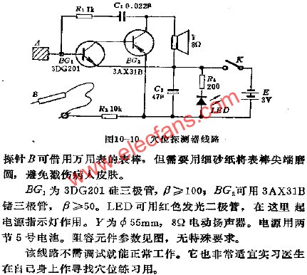 Acupoint detector circuit