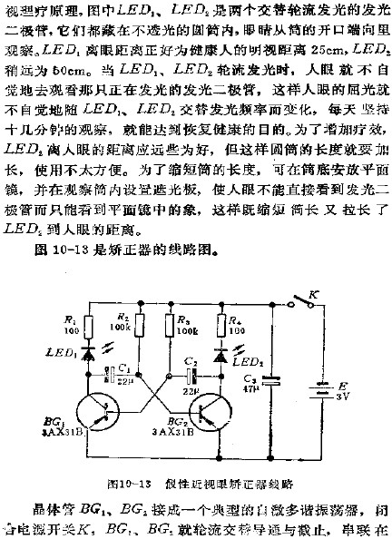 False myopia corrector circuit