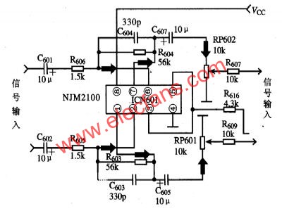NM2100 Japan JRC company produces audio signal amplifier integrated circuits