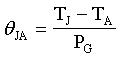 Thermal resistance of the system