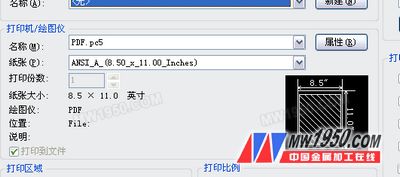 Zhongwang CAD2011 PDF printing function