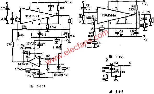 Circuit diagram of DC servo constant current amplifier