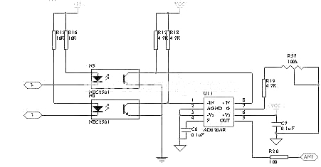 Motor current sampling circuit