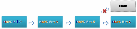 HRPD network evolution route