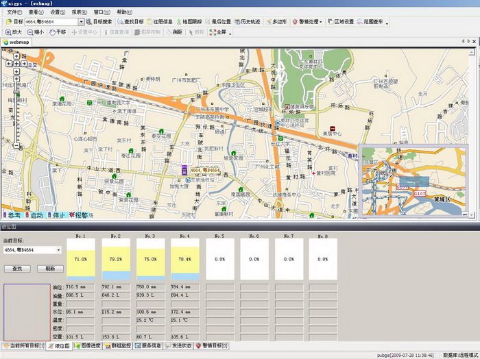 Wireless liquid storage back-end monitoring and management interface