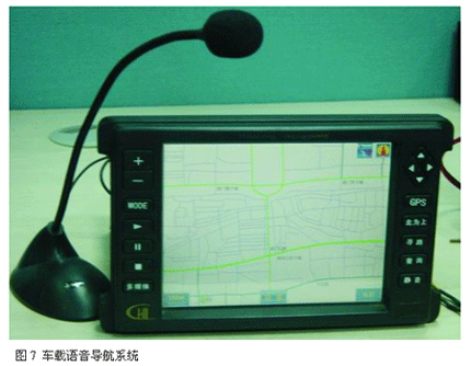 Physical photos of car voice navigation system