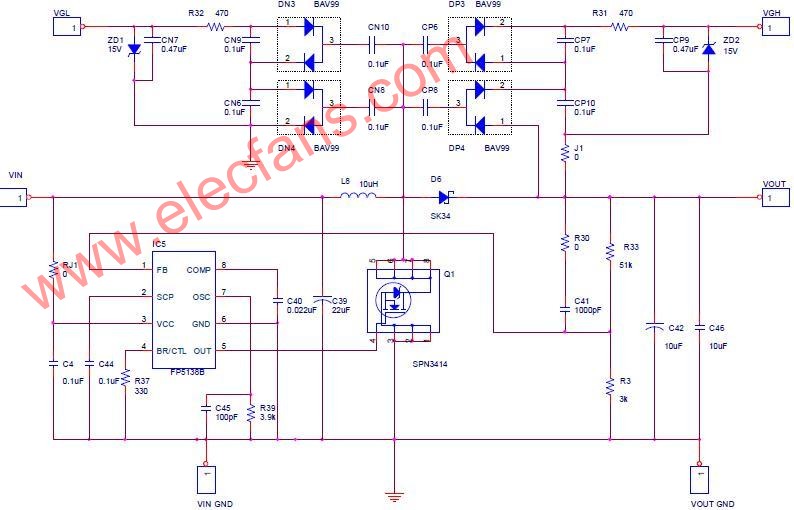 FP5138 application circuit
