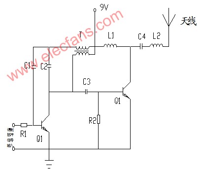 Wireless transmitter circuit diagram and working principle analysis