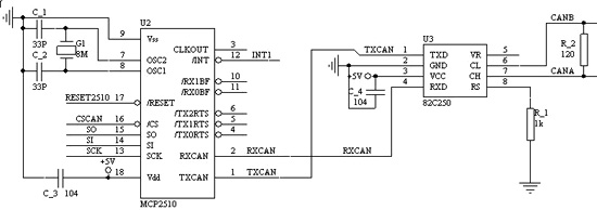 CAN bus communication circuit