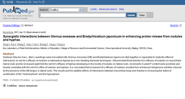 The research results of Professor Feng Gu of China Agricultural University applying non-damage micro-measurement technology are published in the magazine Mycorrhiza