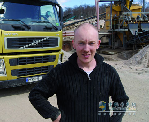 The Volvo gravel driver Lars Anderson