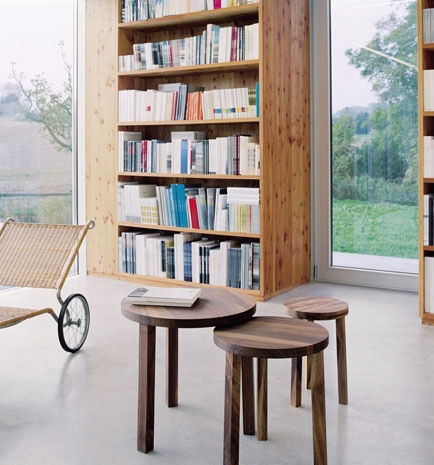 Log furniture to return this home to its original ecology