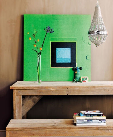 Log furniture to return this home to its original ecology
