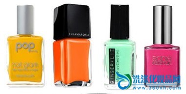 Colorful nail polish