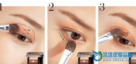 Gentle big eye makeup is created like this