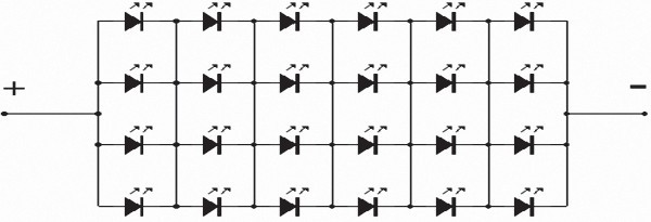 Figure 3 LED light source circuit connection diagram