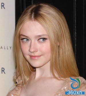 Dakota Fanning demonstrates a clear and sweet look