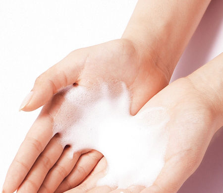 Proper use of soap to double skin care