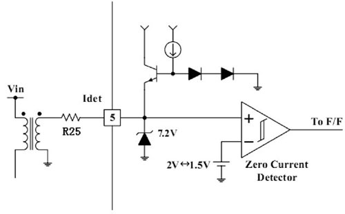 Zero current detection terminal peripheral circuit