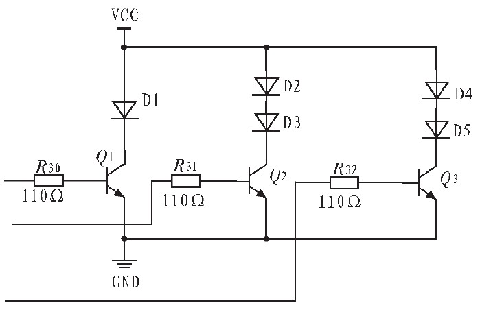 Figure 4 temperature acquisition circuit diagram